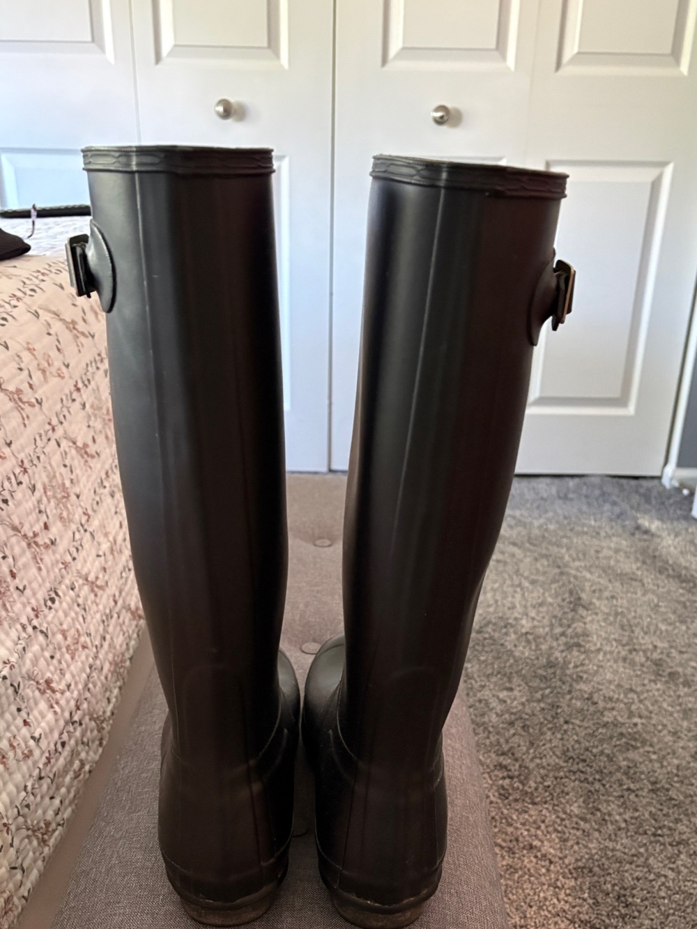 Hunter Tall Glossy Black Women's Rain Boots